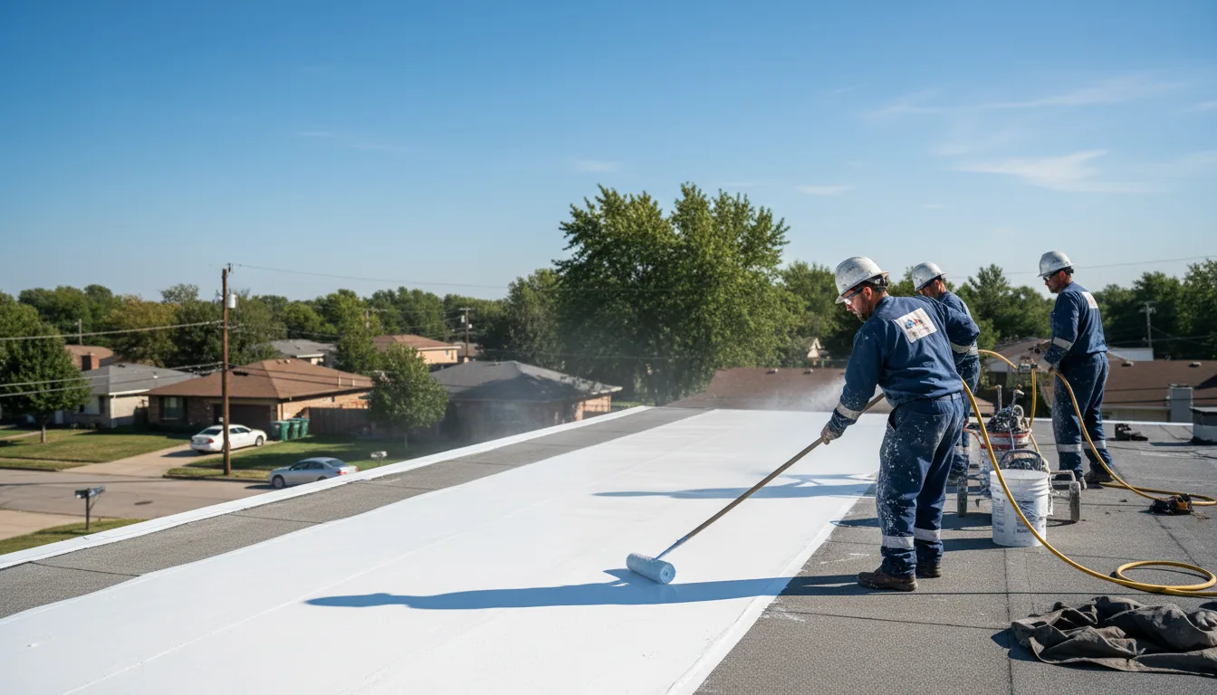 Commercial roof coating in Morley, MO near me